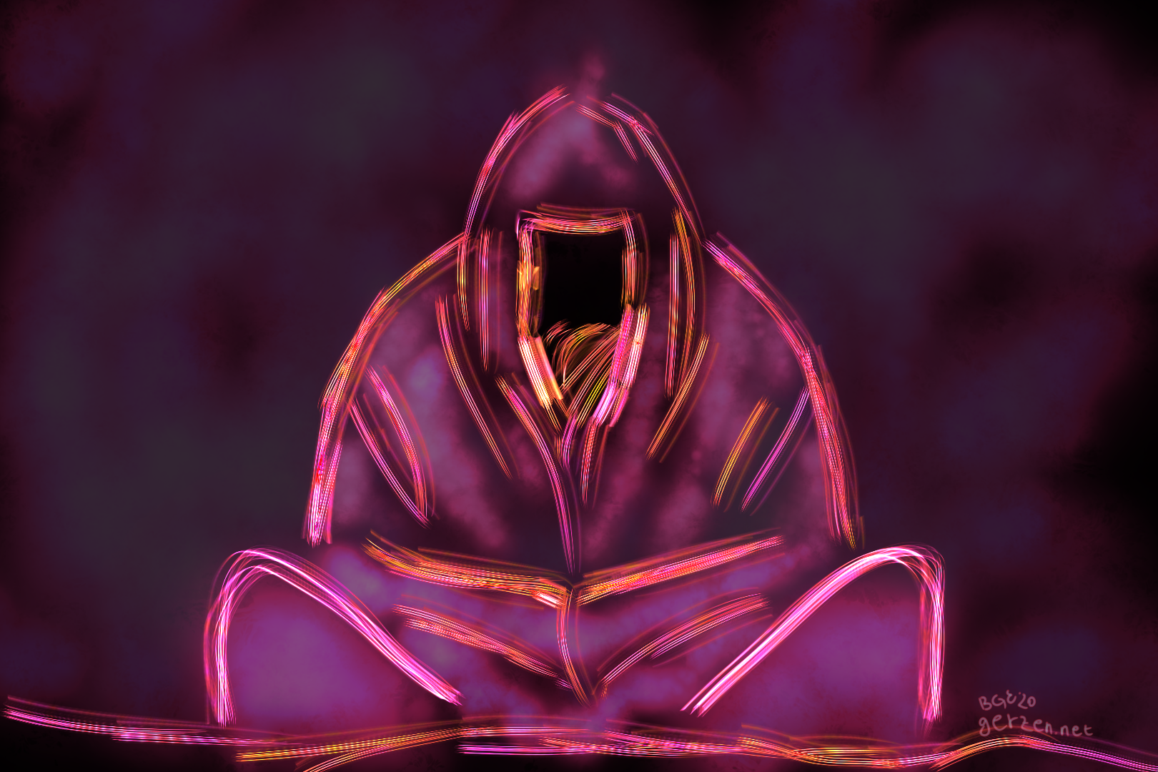 Mönch in der Meditation