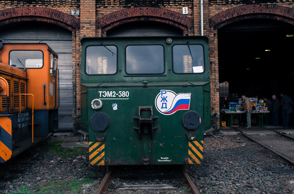 Lokomotive eisenbahn depot
